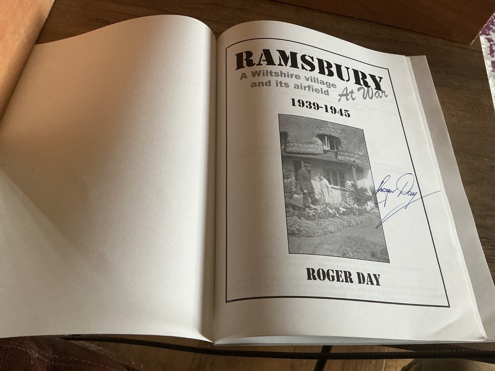 Ramsbury at War Wiltshire Roger Day Band of Brothers 101st Airborne Division VGC