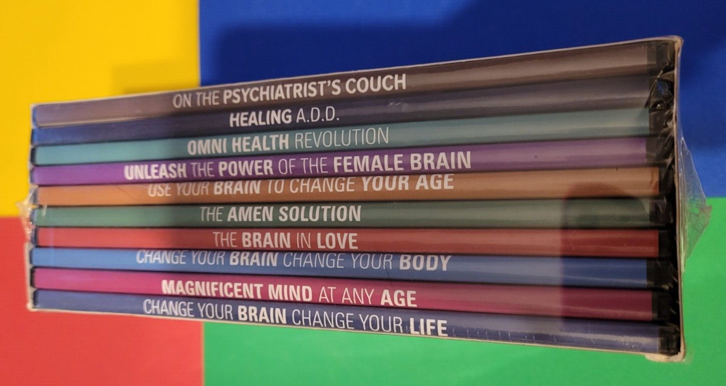 THE U,LTIMATE BRAIN BOX X – DANIEL G. AMEN – DVD – 10 DISC SET – NEW SEALED