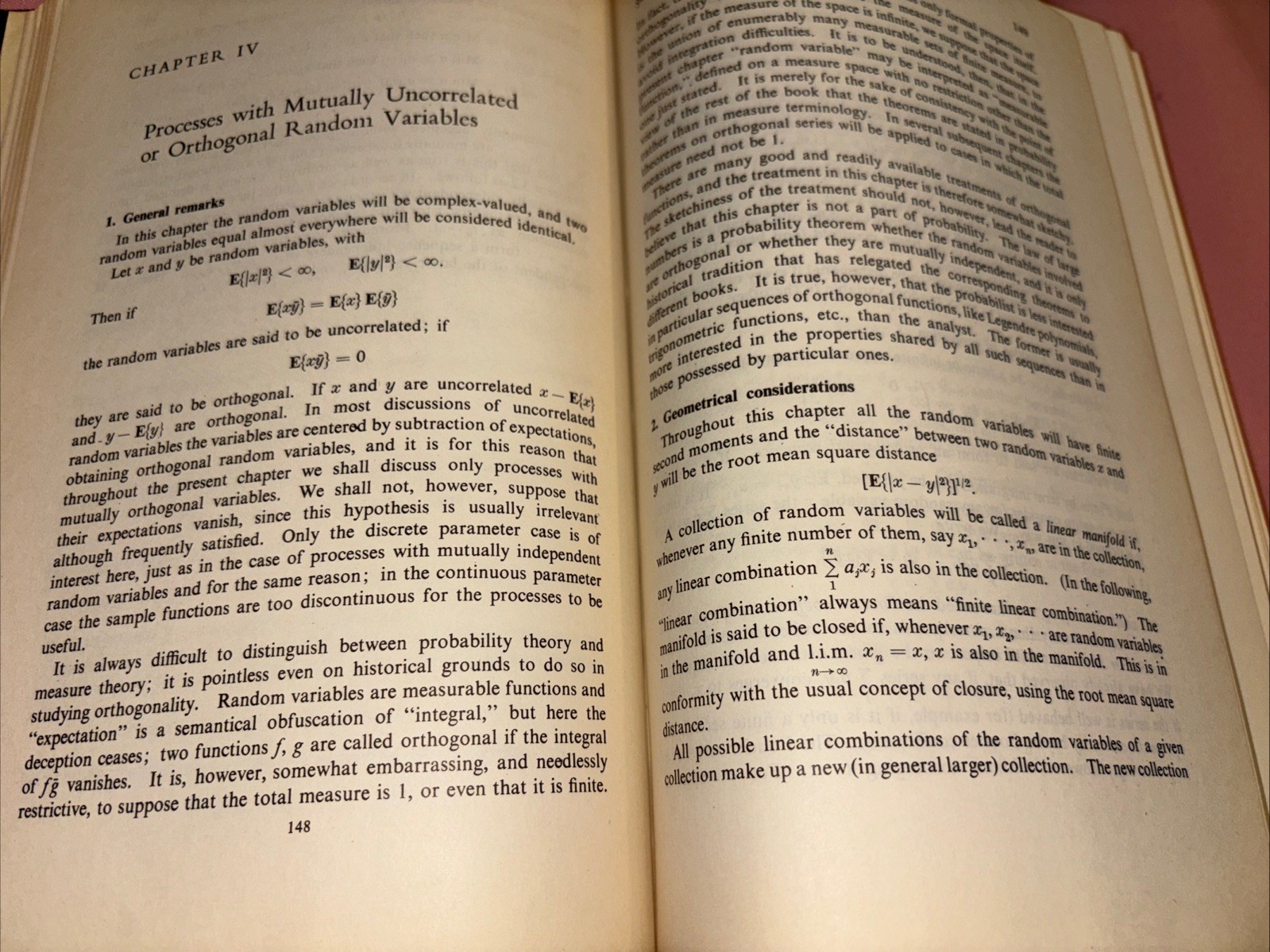 Stochastic Processes by Joseph Doob 1953 HC-John Wiley And Sons Inc. ￼