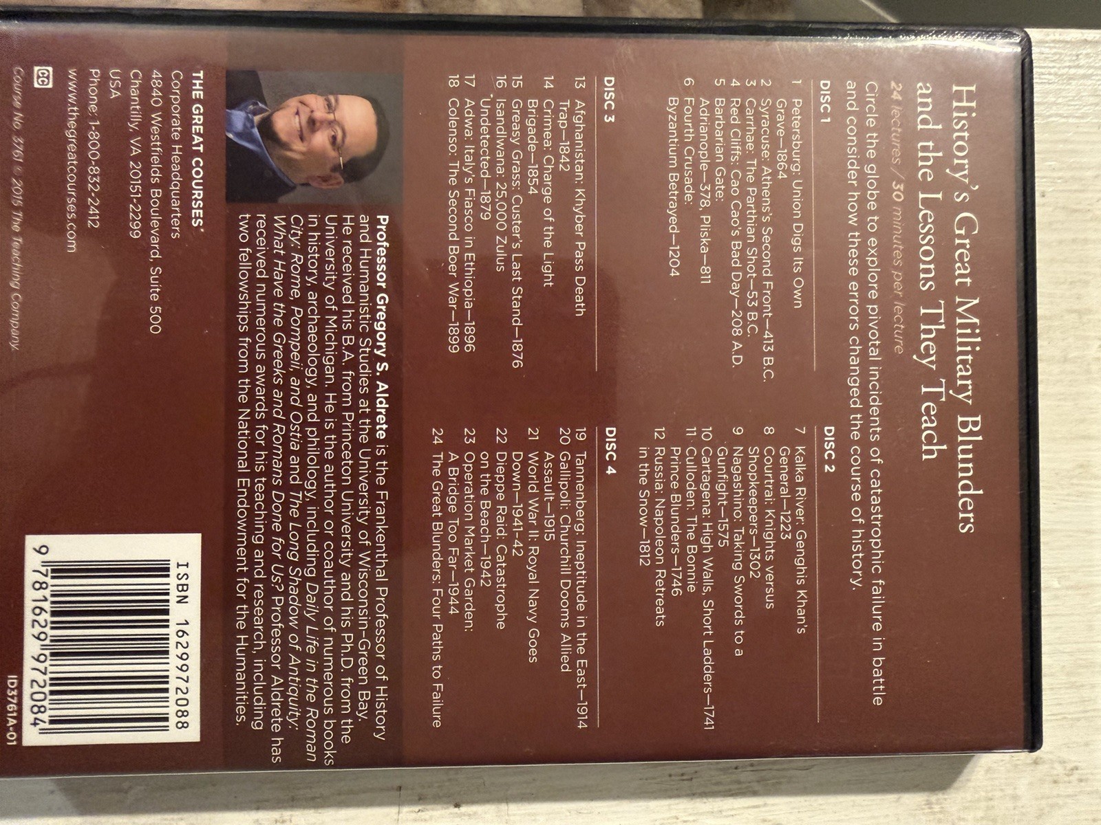 Great Courses: History’s Great Military Blunders & Lessons (4-Disc DVD Set)