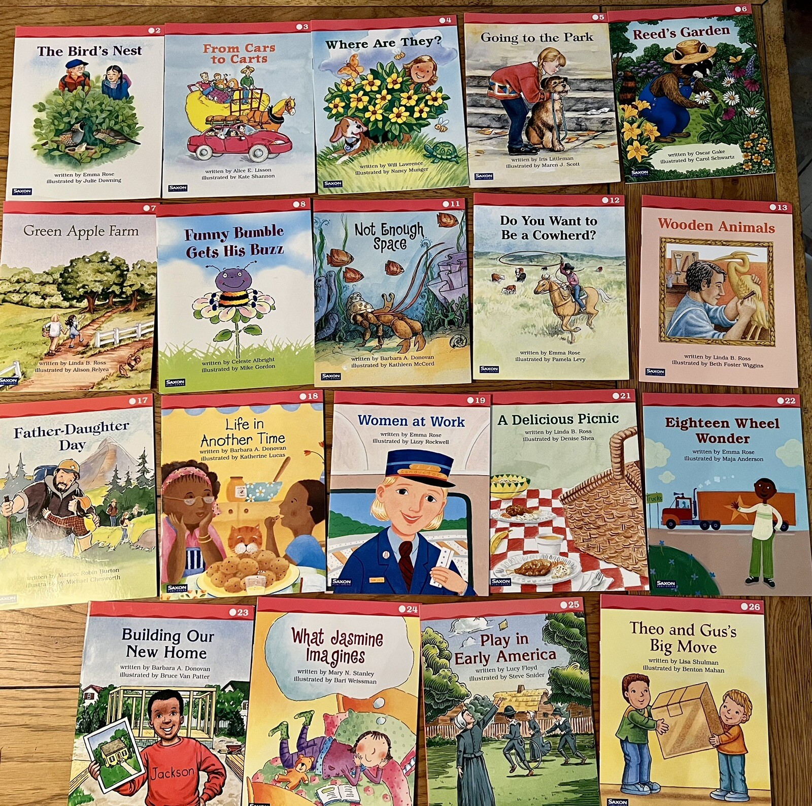 Saxon phonics and spelling GRADE 2, LEVEL A B C, 65 Readers Mixed Lot Books
