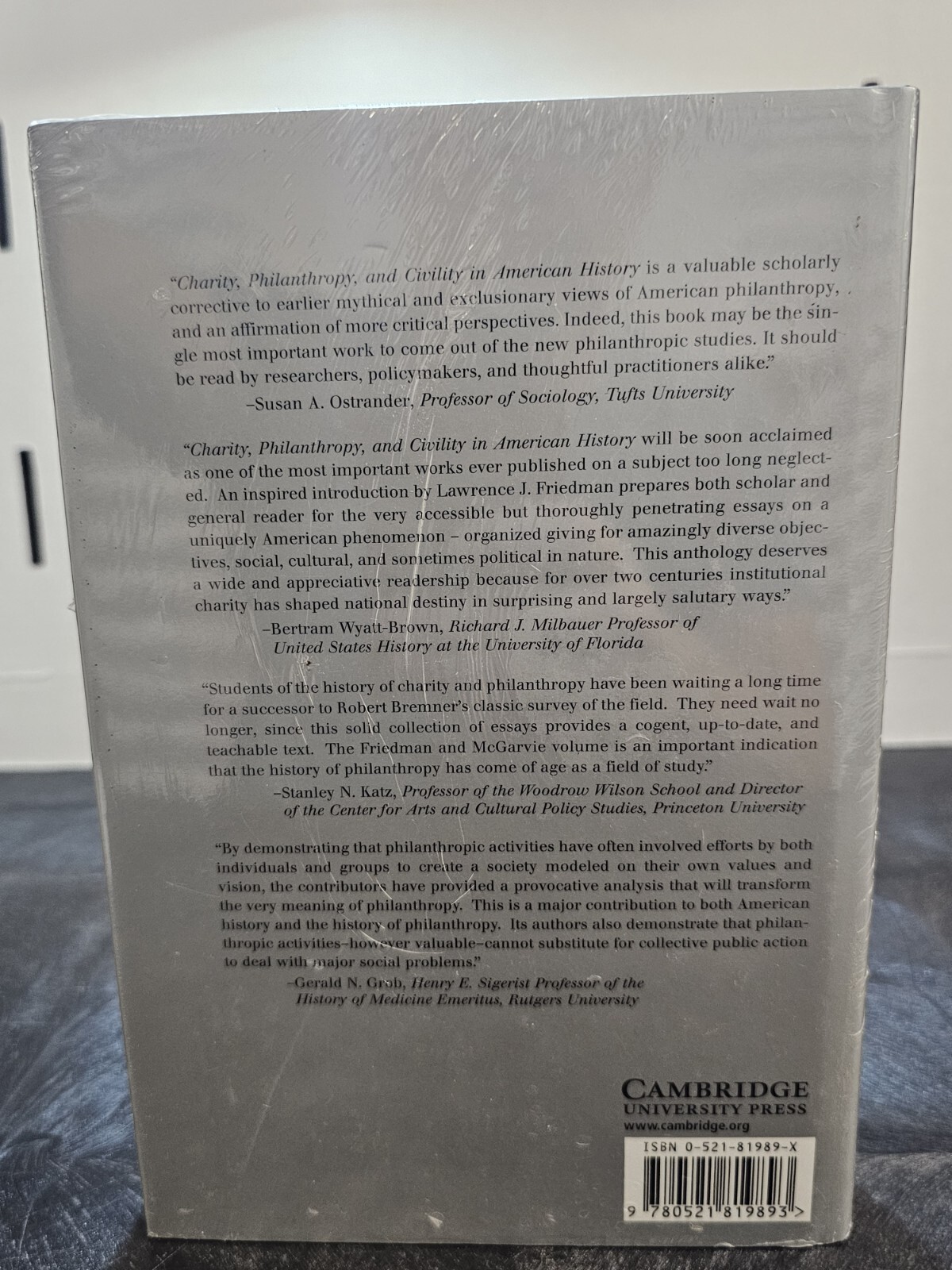 Charity, Philanthropy, and Civility in American History Brand New. R12