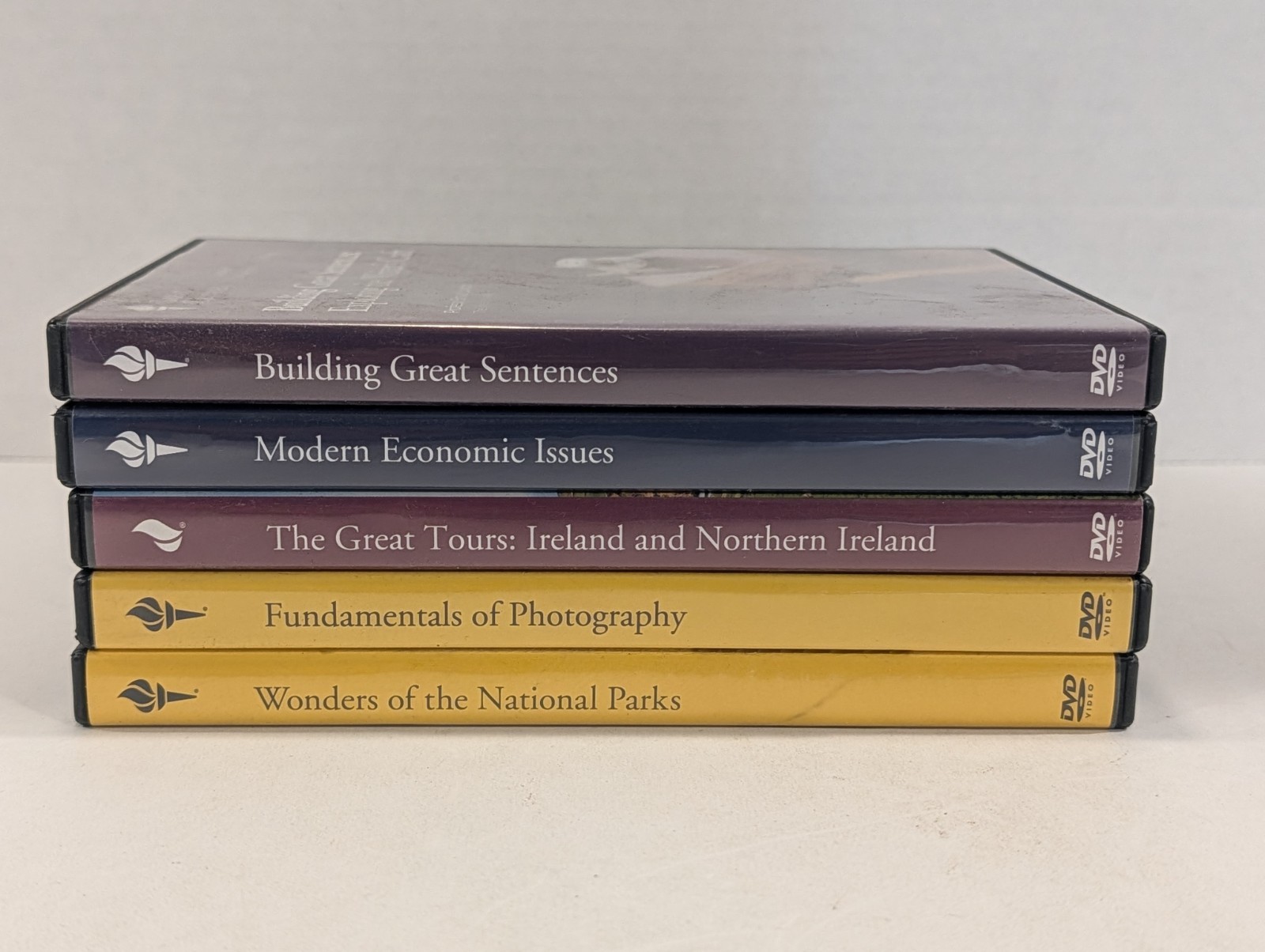 5 Lot Of Great Courses DVDs | Writing, Photography, Travel, Economics, English
