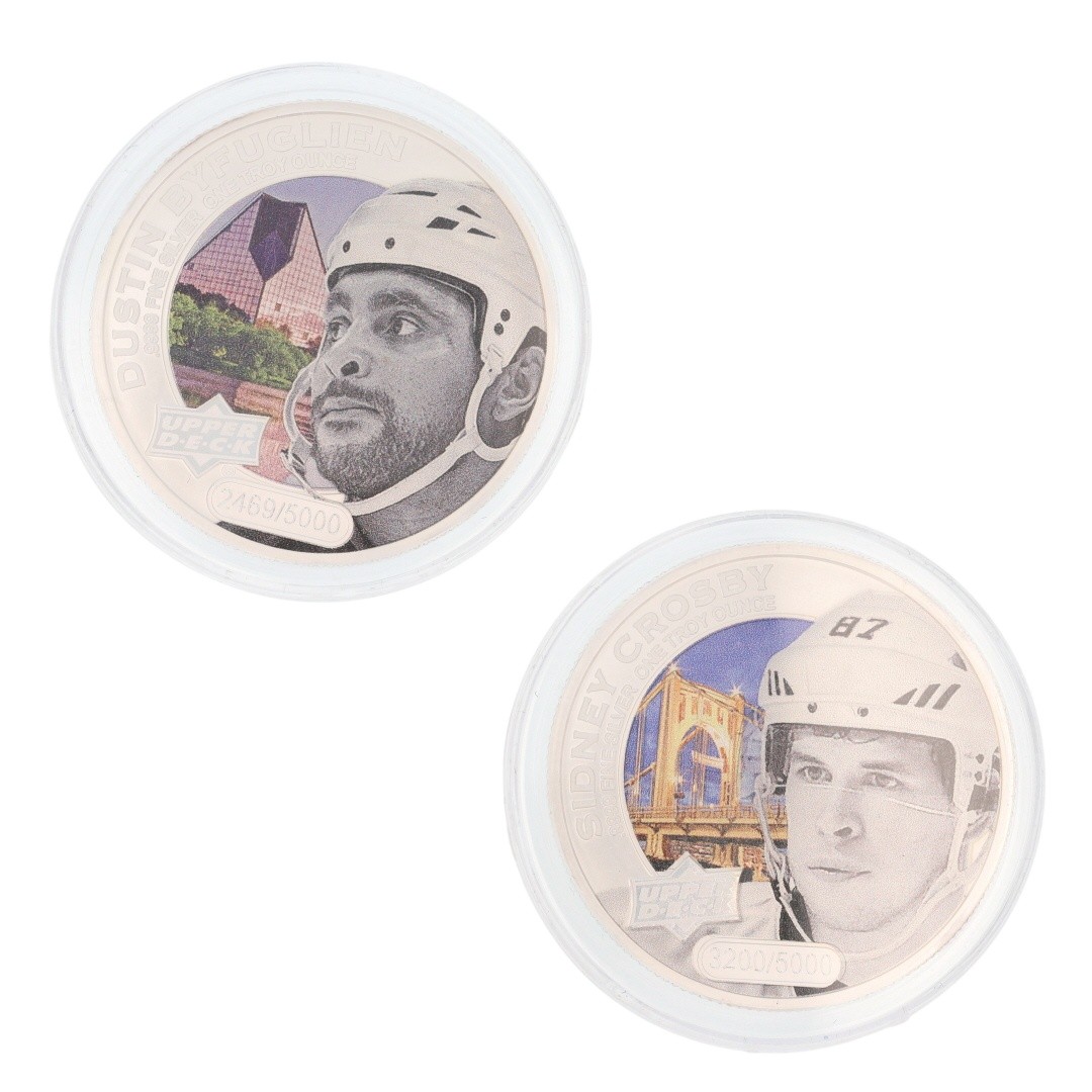 2017 $5 Grandeur Upper Deck Hockey Silver Coin Cook Islands 1 oz .9999 Silver