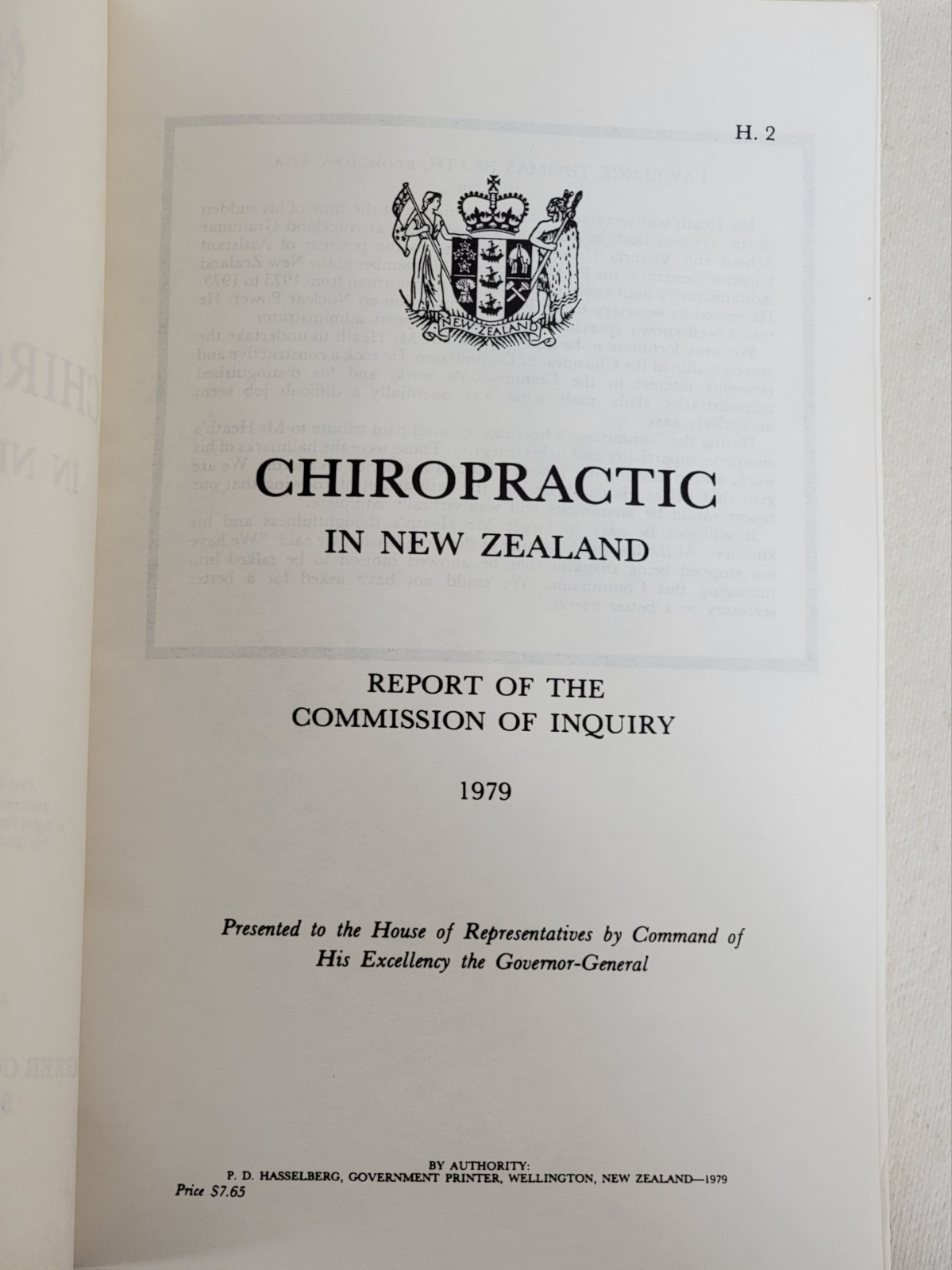 Bulk Lot of 7 Chiropractic in New Zealand 1979 Report Parker College Reprints