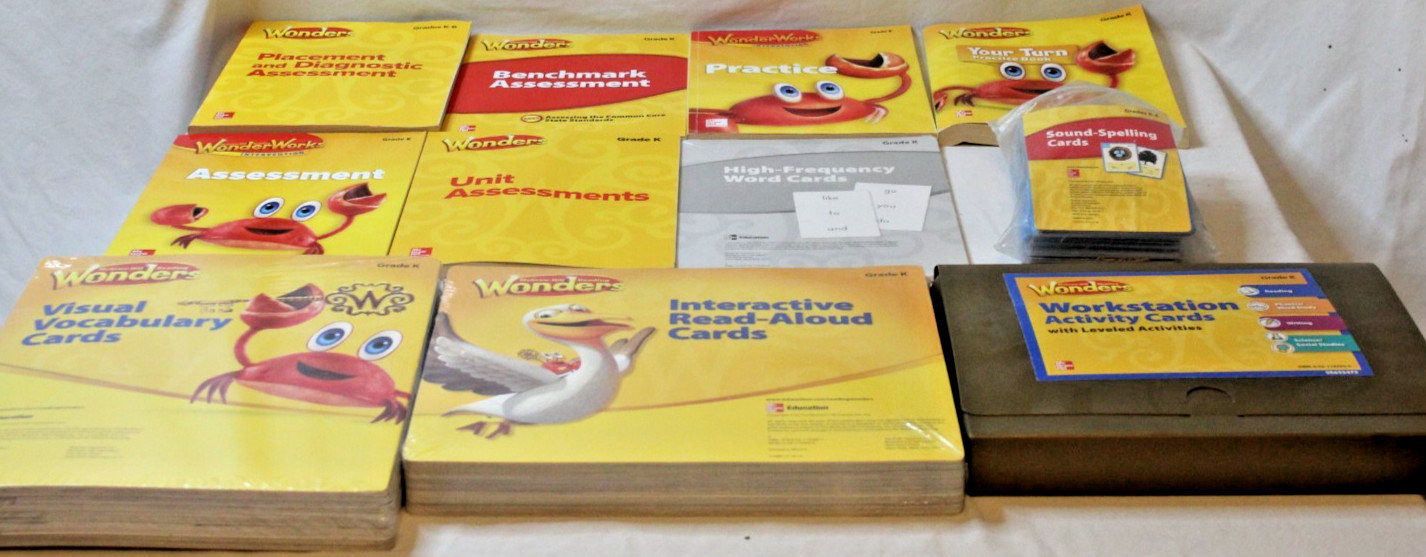 McGraw Hill Reading Wonders Grade K Teacher’s Editions Units 1-10 & Resources