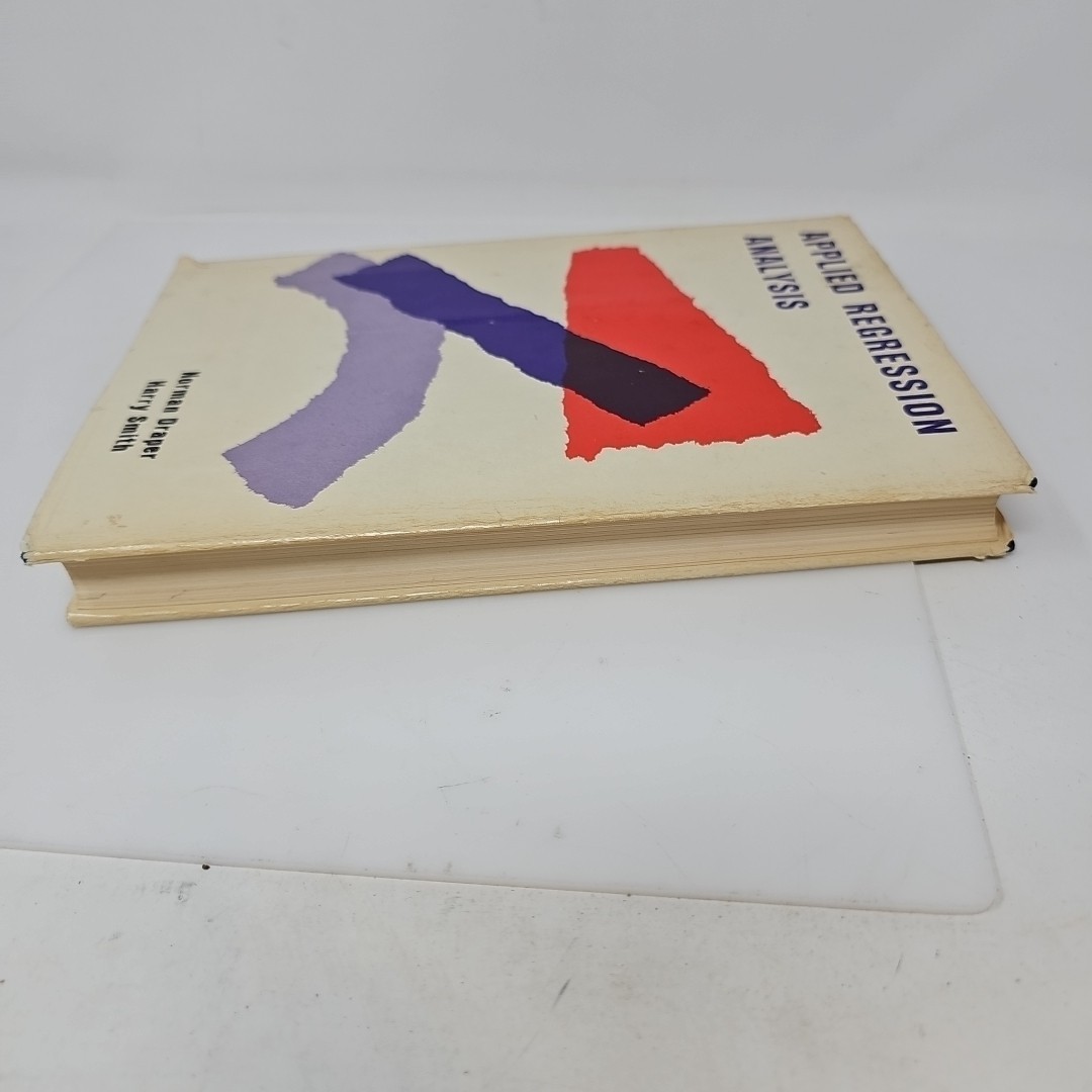 JOHN WILEY & SONS Applied Regression Analysis Hardcover Book Draper Smith 1966