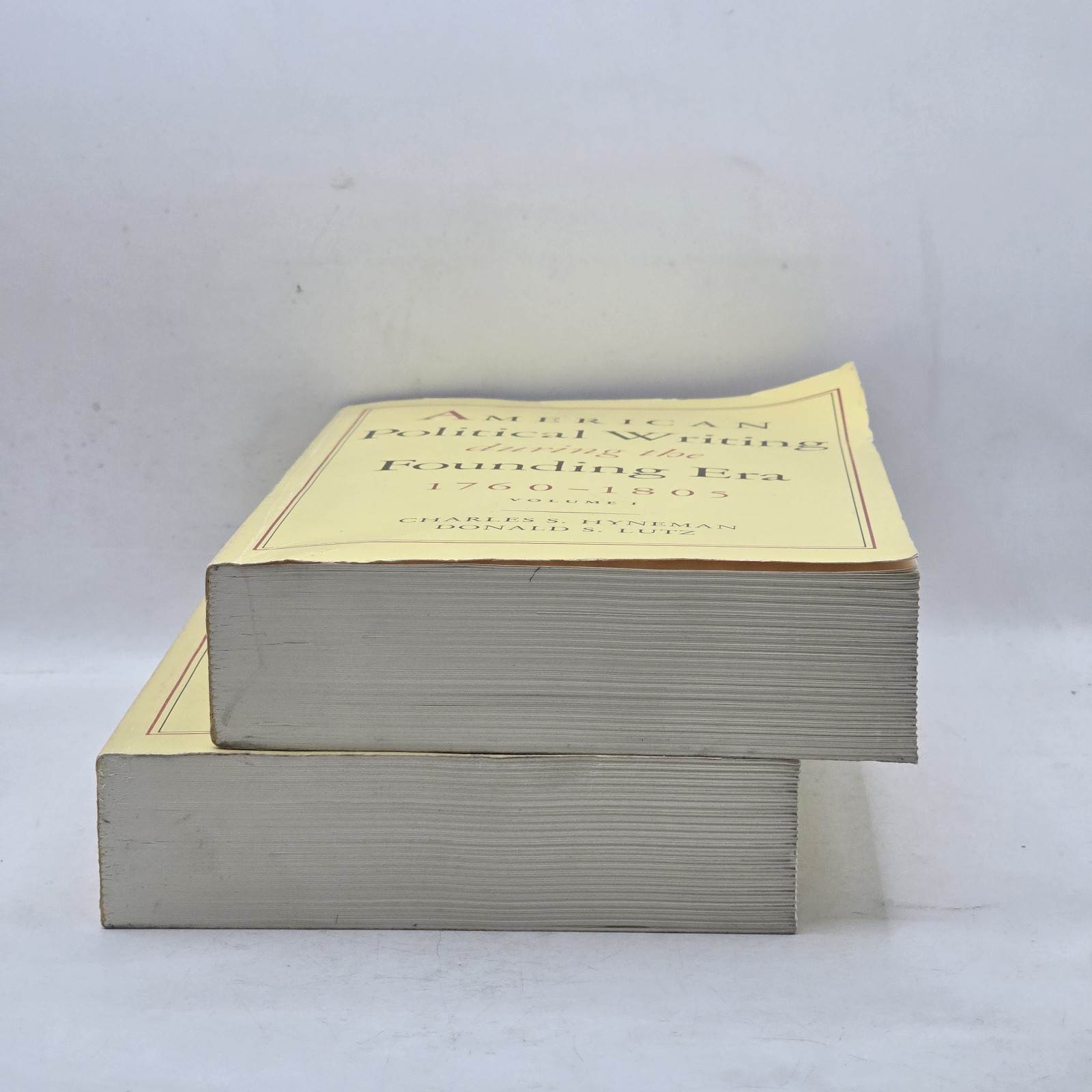 American Political Writing During The Founding Era 1760-1805 Volumes I & II PB