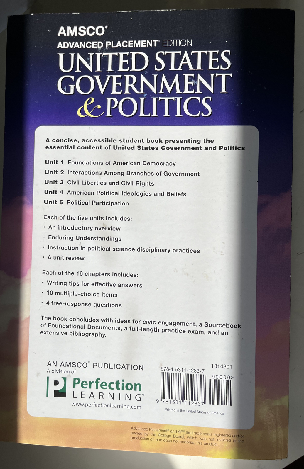 Amsco Advanced Placement United States Government & Politicsamsco Advanced…