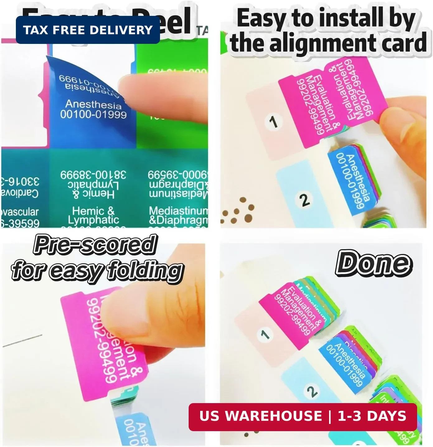 New Upgraded Index Tabs for CPT Professional 2026, Color-Coded and Laminated CPT