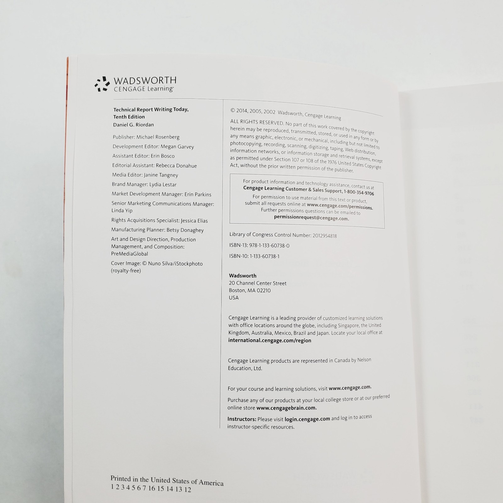 Technical Report Writing Today 10th Edition Paperback 2014 Instructor’s Edition