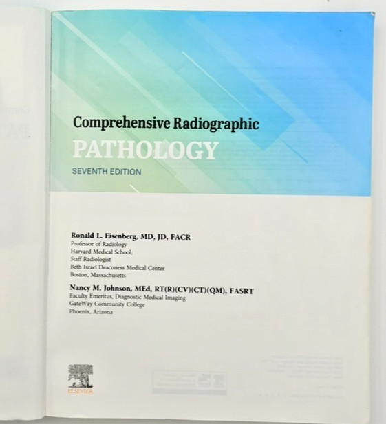Comprehensive Radiographic Pathology. 7th Edition.Eisenberg & Johnson. Paperback