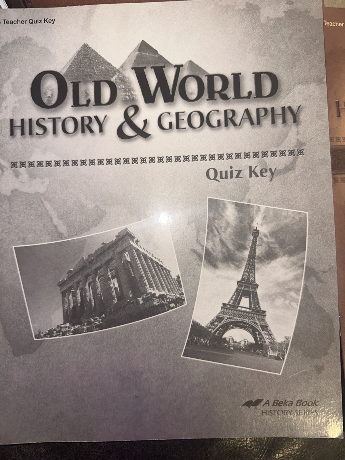Old World History & Geography Abeka A Beka 5 4th Edition Book Answer Keys -lot 6