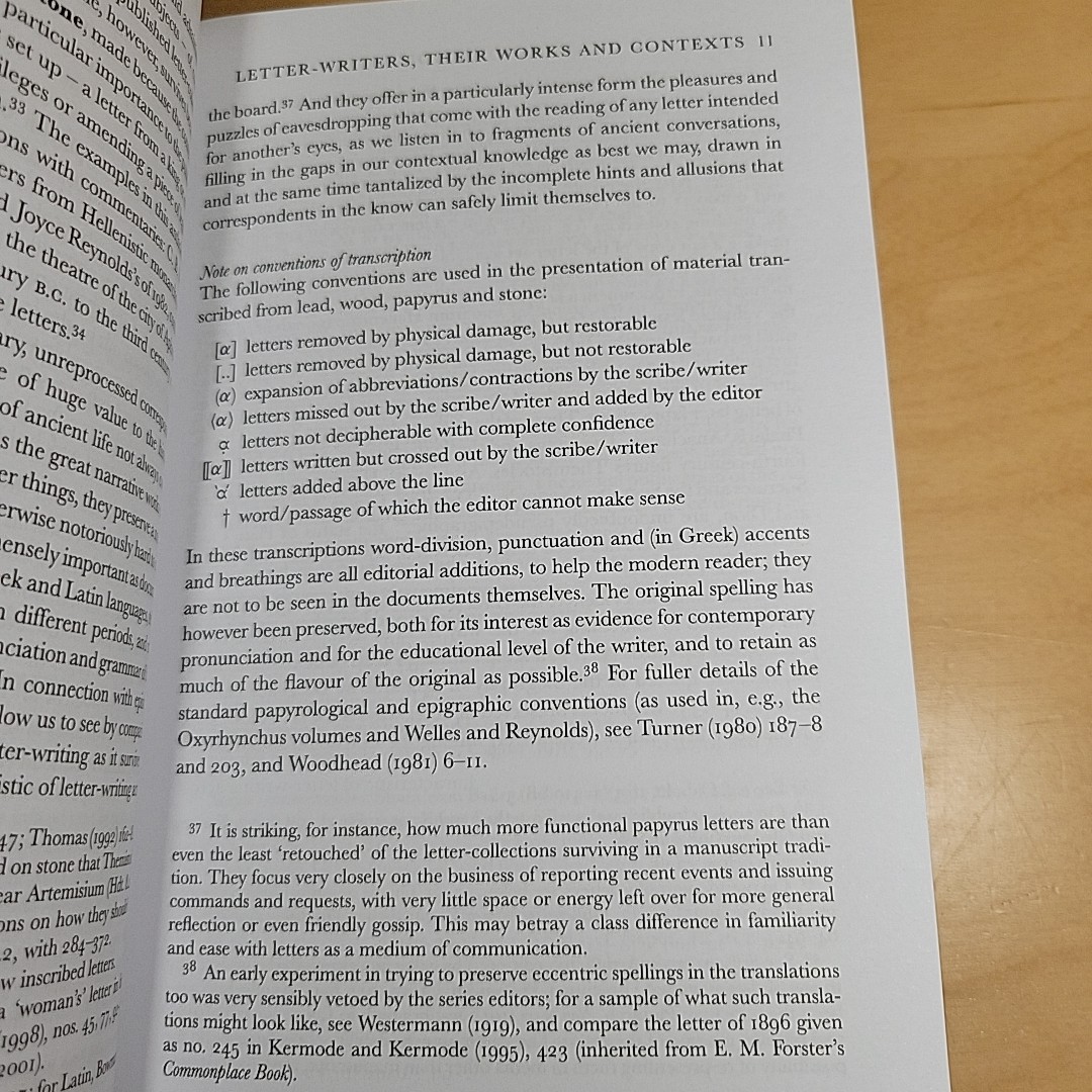 Greek And Latin Letters An Anthology With Translation Edited By Michael Trapp