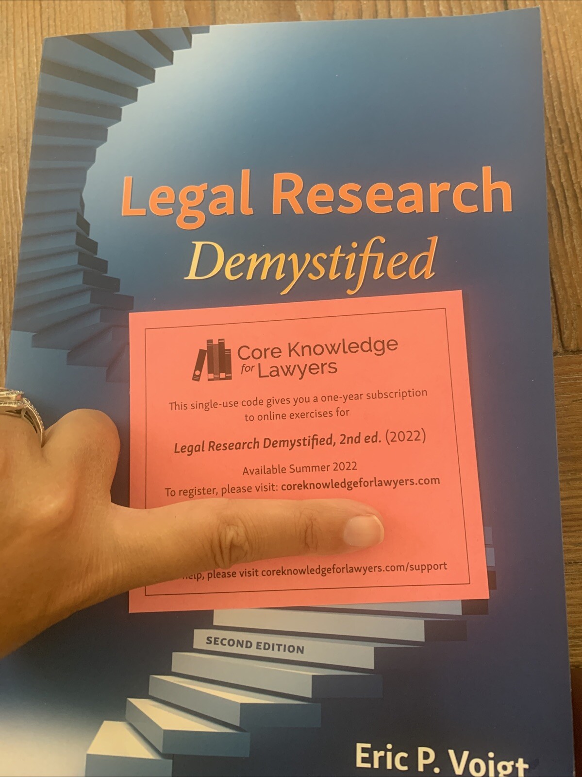 Legal Research Demystified: A Step-by-Step Approach Voigt Law school Textbook Ex