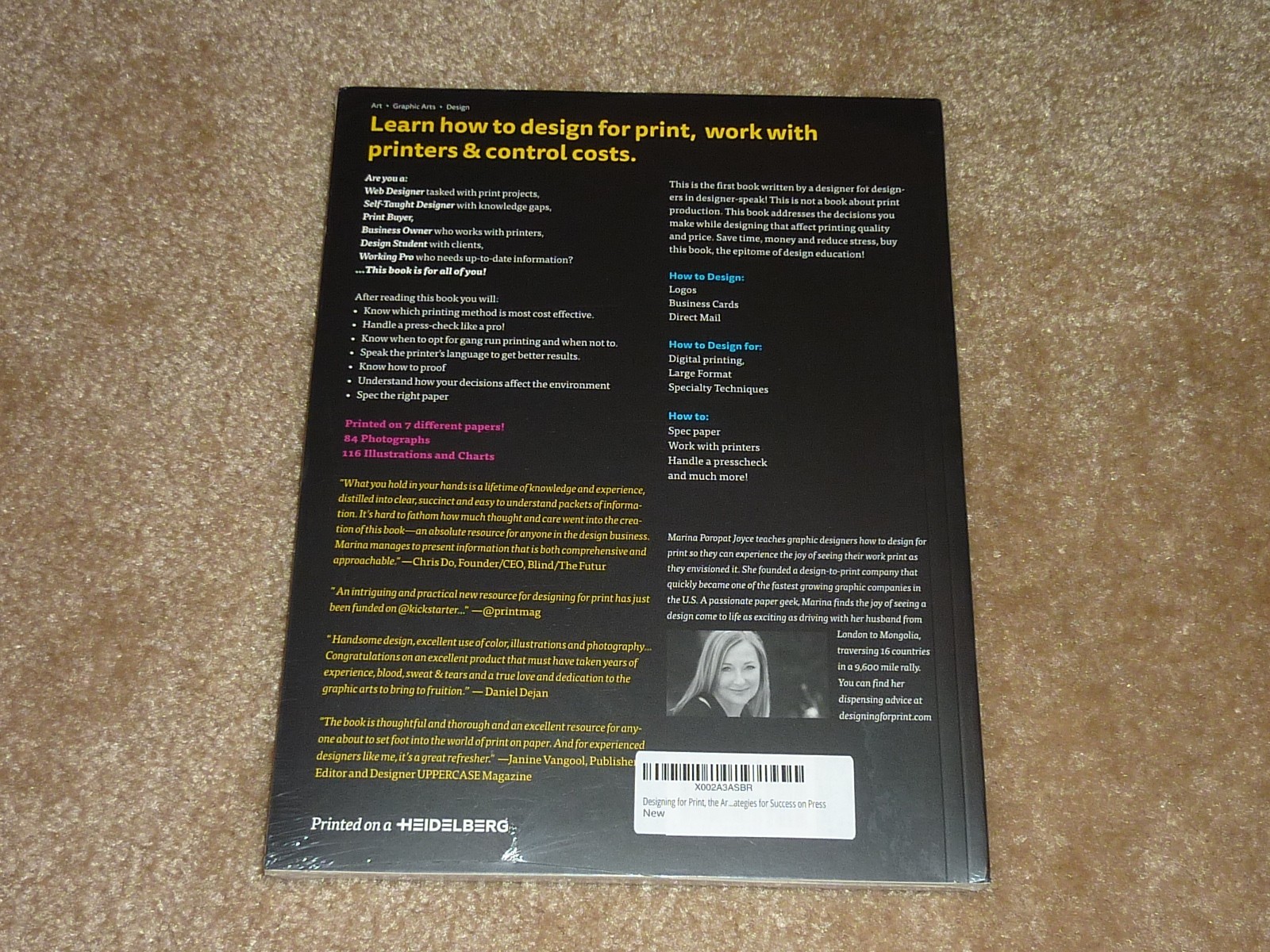 DESIGNING FOR PRINT, THE ART AND SCIENCE, GRAPHIC DESIGN By Marina Poropat Joyce