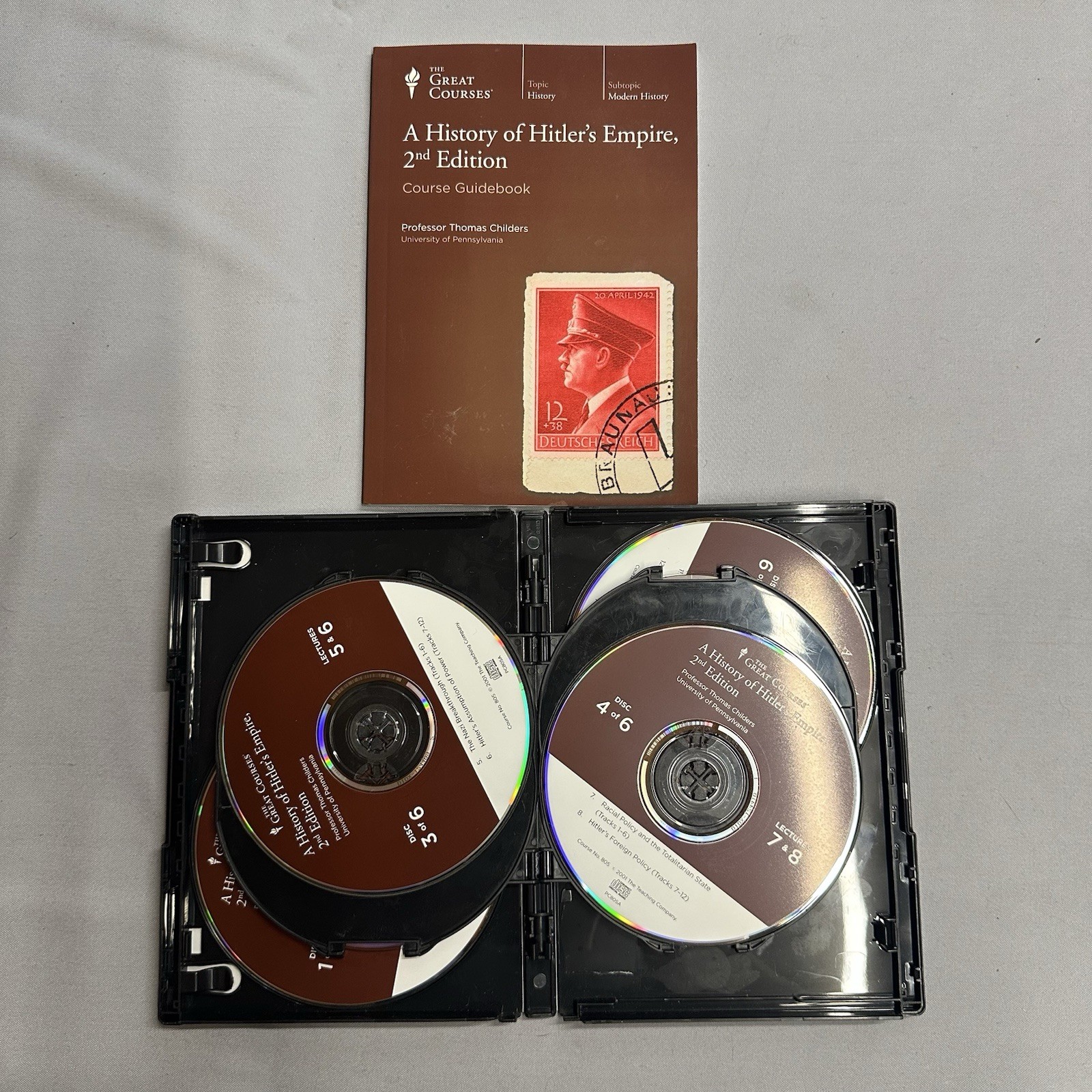 Great Courses Modern History DVD & Book Lot 8 Ben Franklin Robert E Lee Hitlers