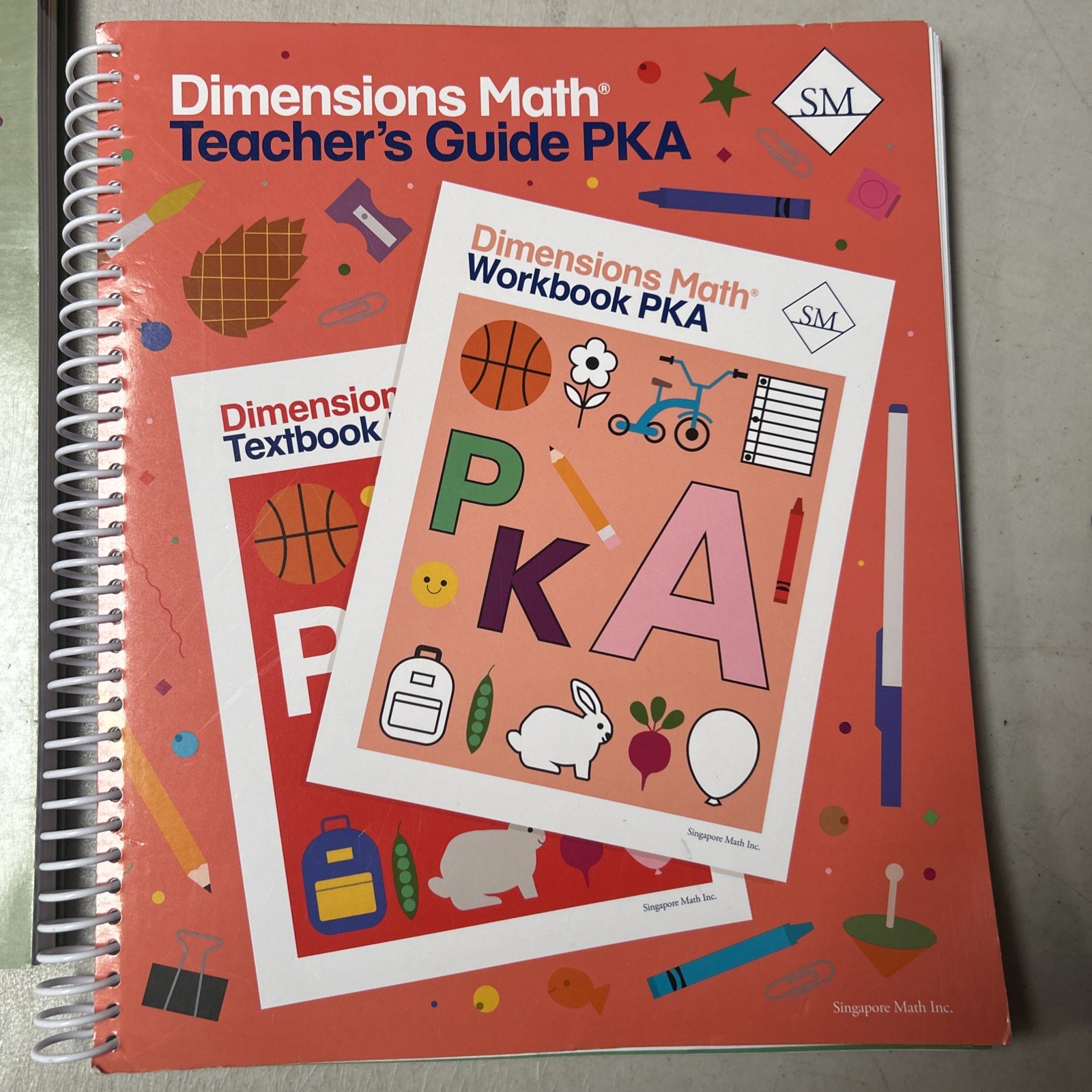 Dimensions Math Teacher’s Guide PKA and PKB Spiral Bound Singapore Math 2019