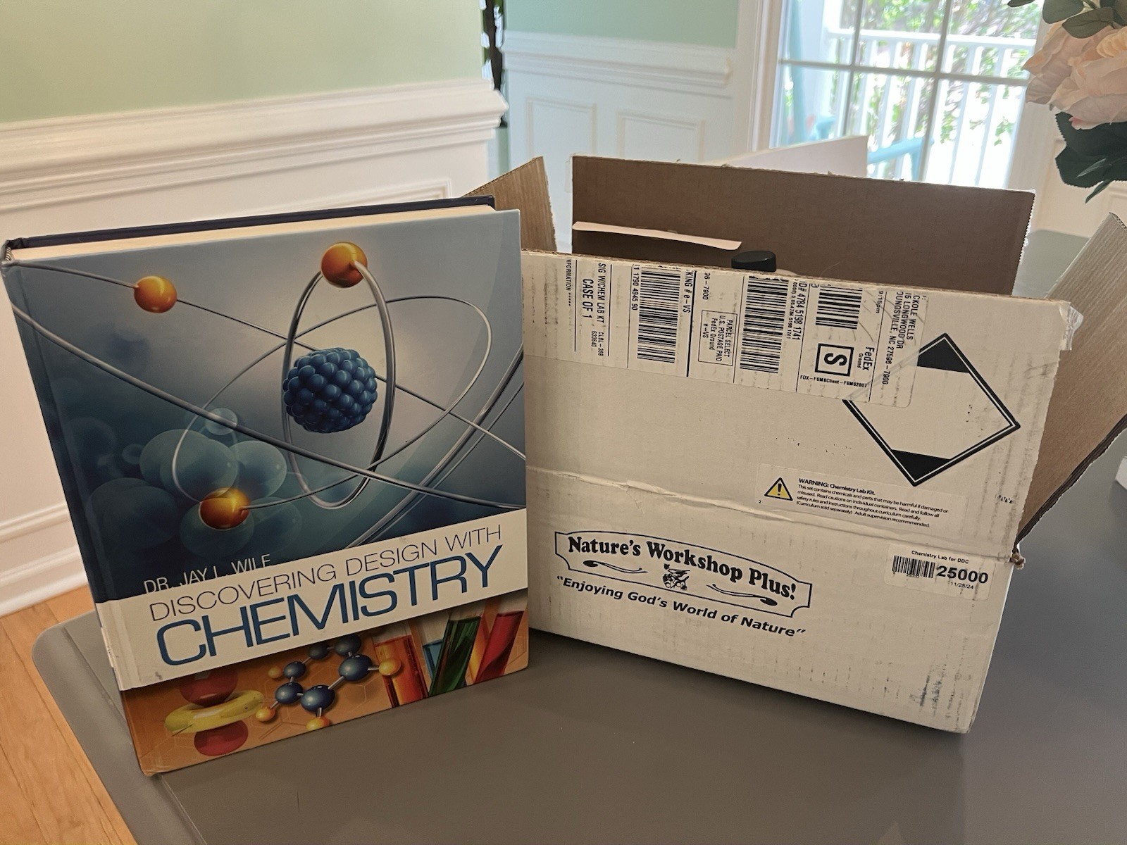 Discovering Design with Chemistry – Hard Cover Text PLUS Experiments Lab Kit!