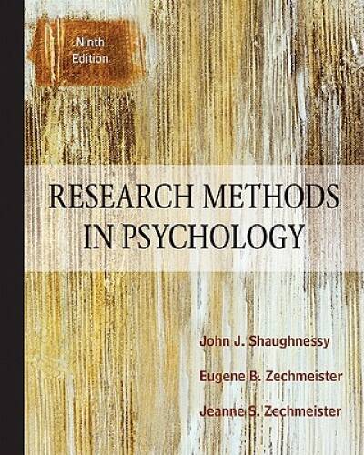 Research Methods In Psychology, 9th Edition – Hardcover – GOOD