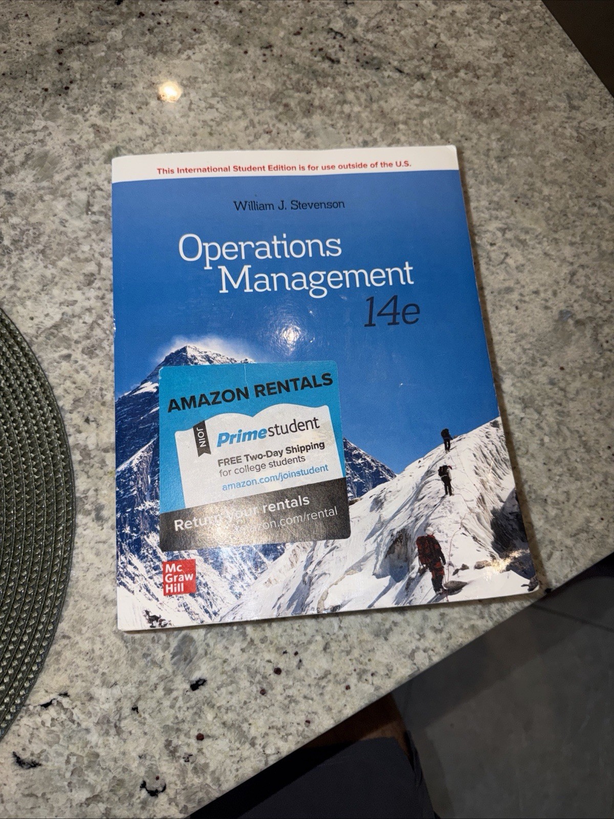 Operations Management by William J. Stevenson (2020, Hardcover)