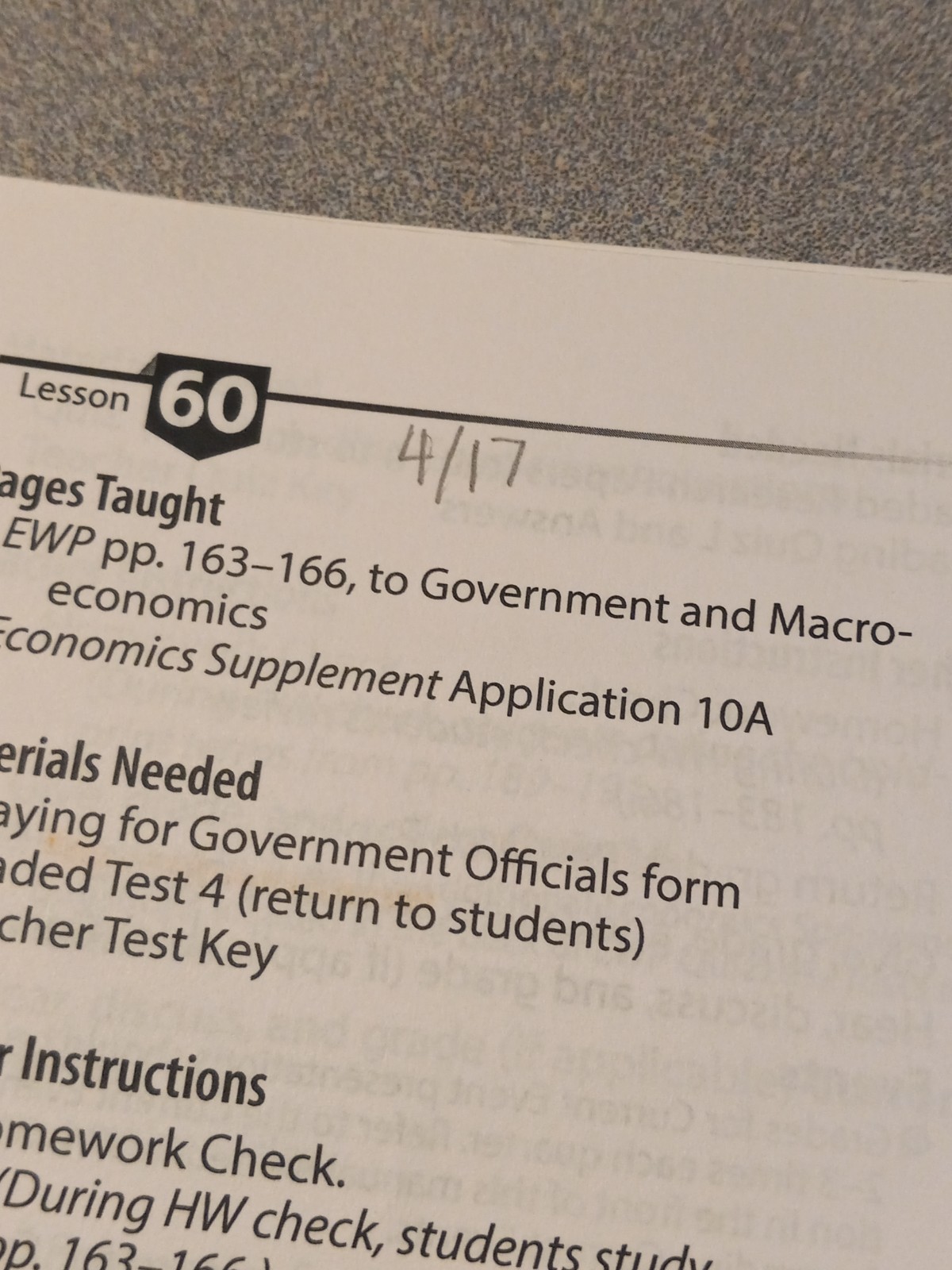 A Beka Book Homeschool 12th Grade Economics Work & Prosperity Curriculum Kit.