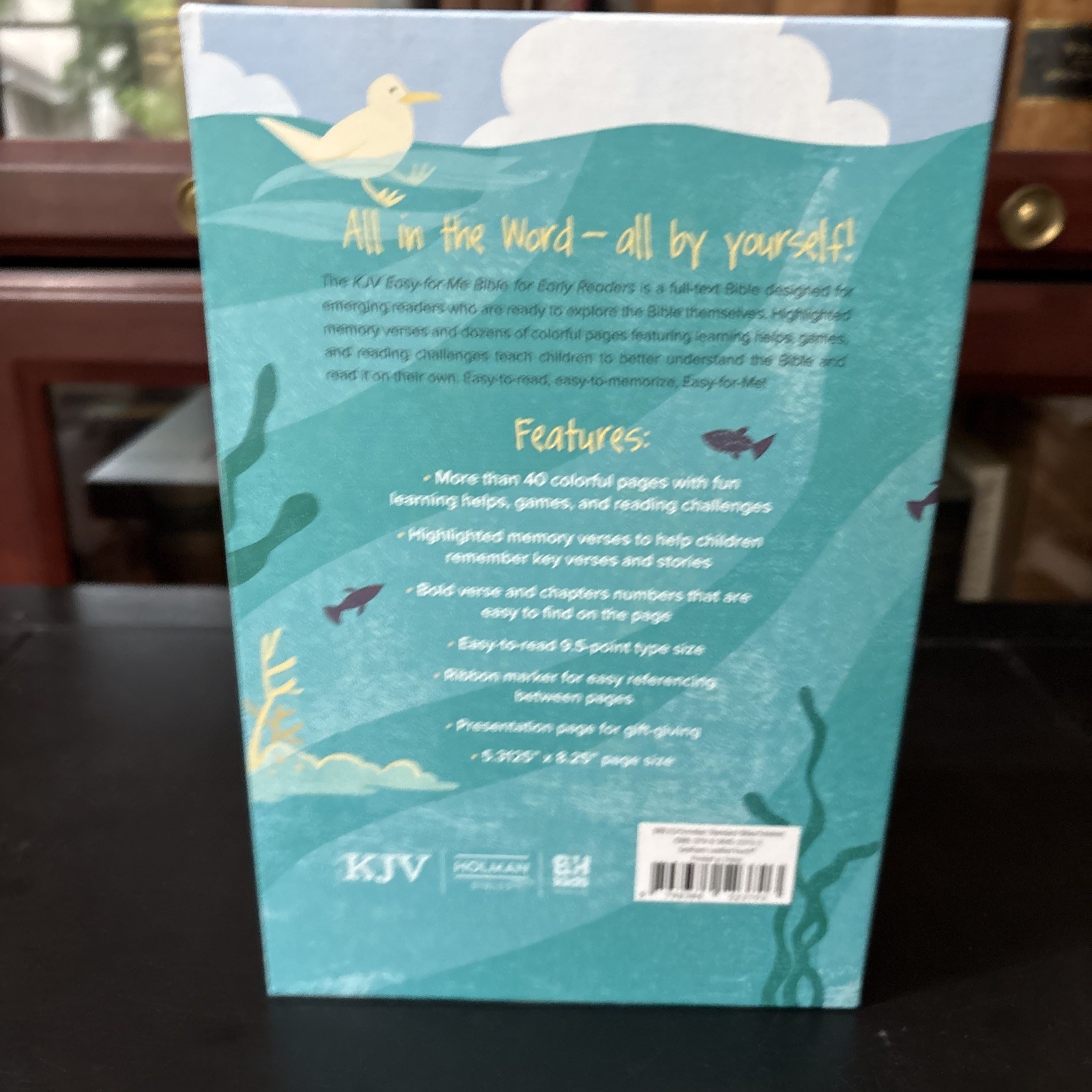 KJV Easy-For-Me Bible for Early Readers, Seafoam Leathertouch by Holman Bible Pu
