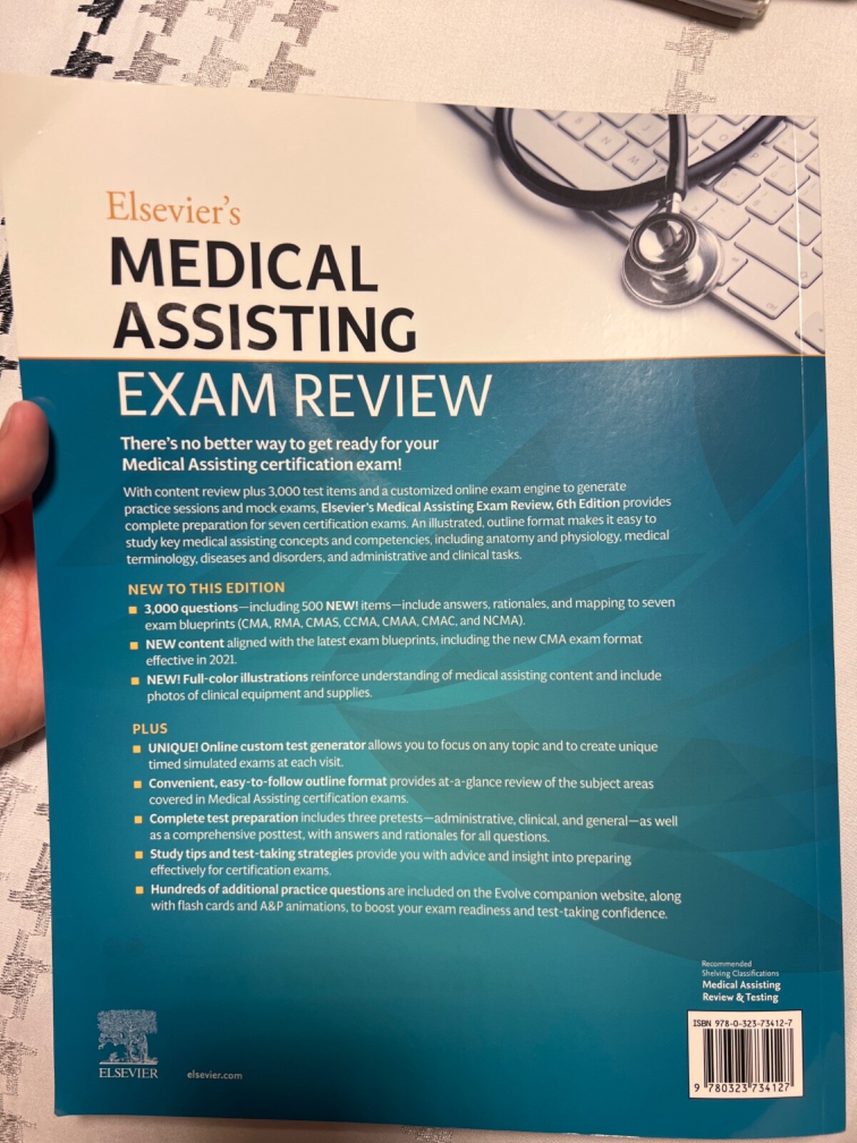 Elsevier’s Medical Assisting Exam Review by Deborah E. Barbier Holmes (2021,…