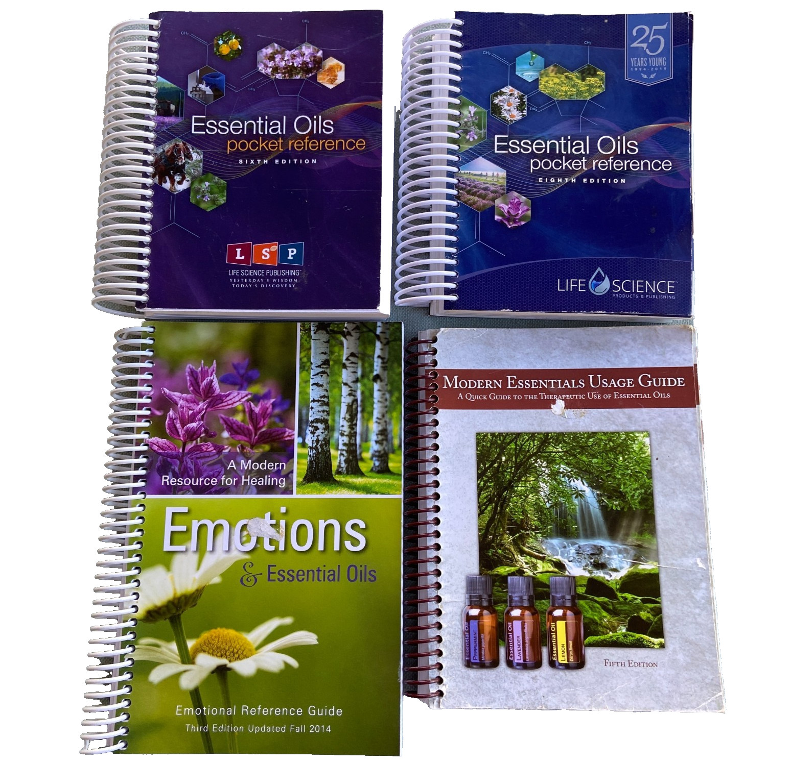 Essential Oils Book Lot Life Science Pocket Reference User Guide Modern Emotions