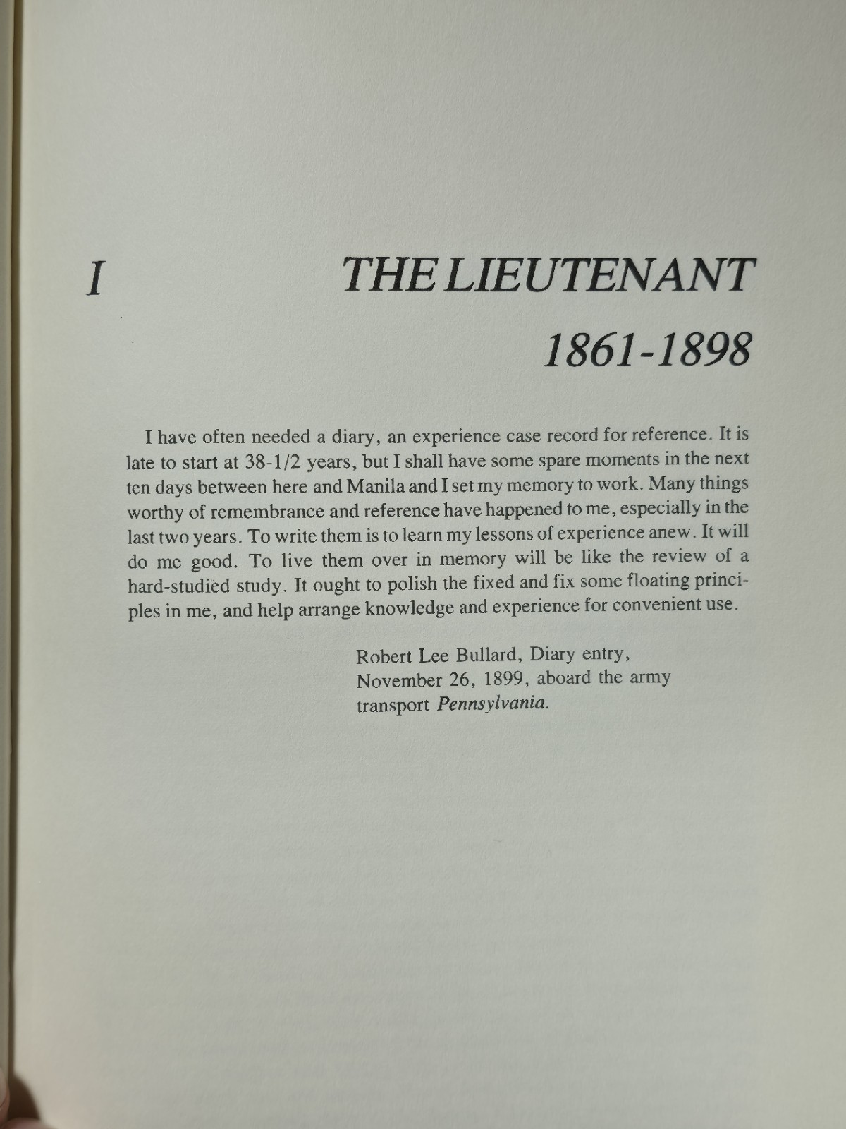 The General Robert L Bullard And The Officership In The United States Army 1881-