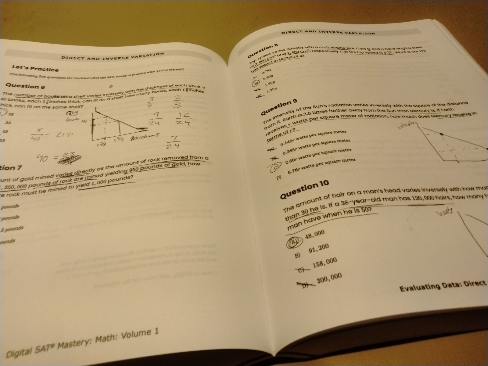 Digital SAT Mastery Math Volume 1 [Test Prep Series] C2 Education Book