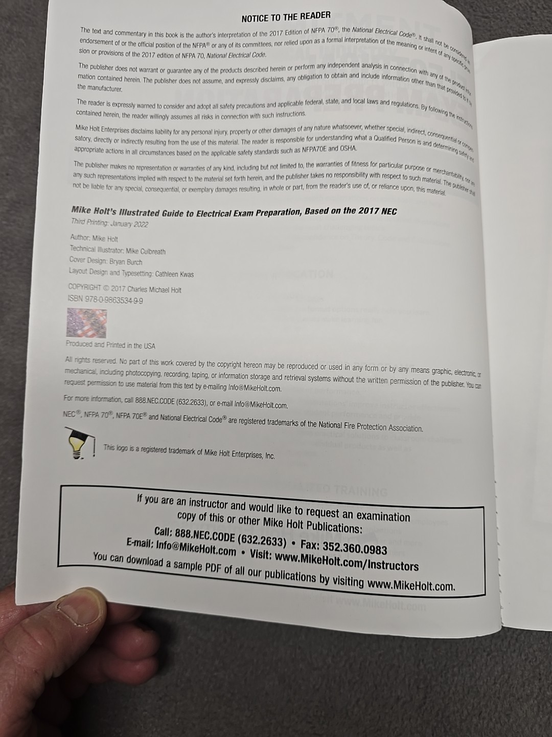 Mike Holt’s Illustrated Guide to Electrical Exam Preparation, Based on the 2017