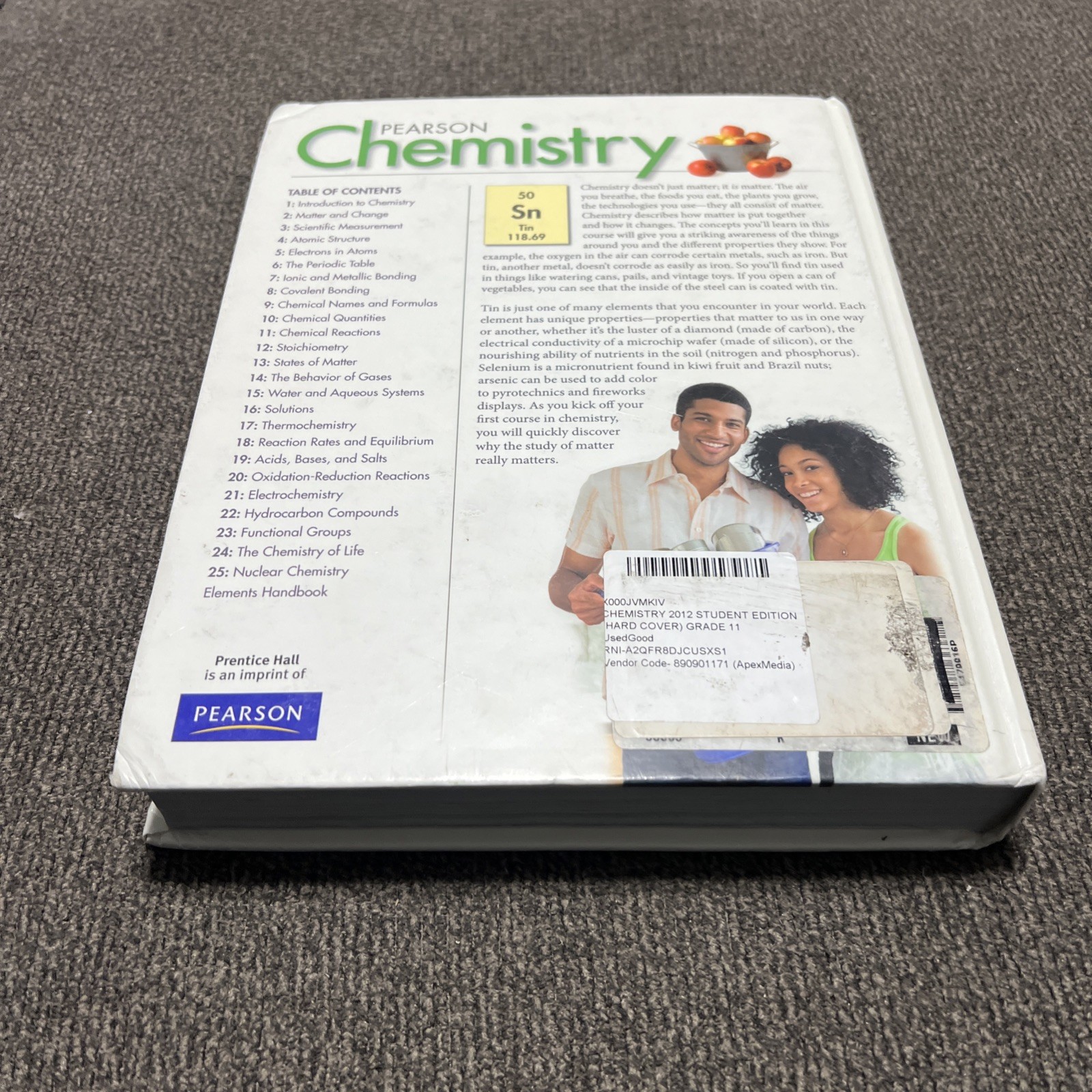 Pearson Chemistry Wilbraham Staley Matta Waterman Hardcover English High School