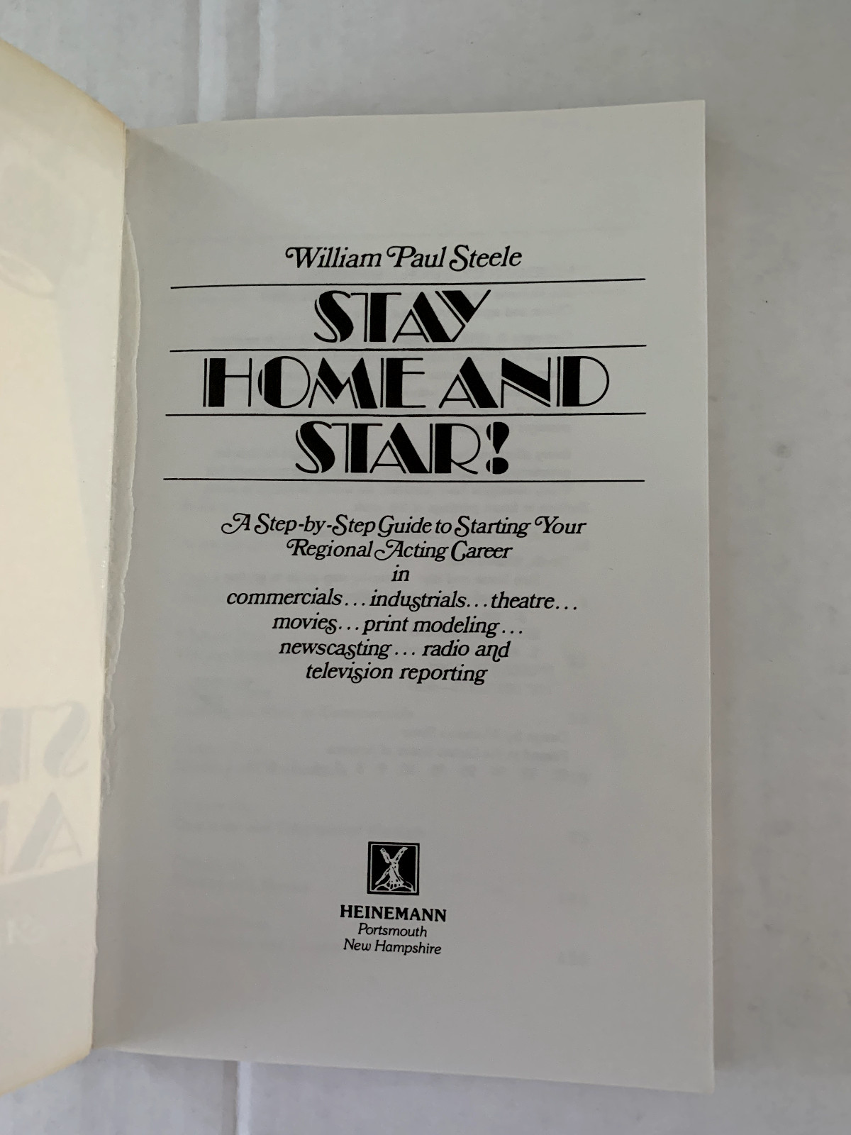 Stay Home And Star! Step By Step Guide To Starting Your Acting Career Wm Steele