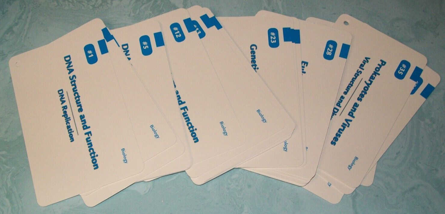 Barron’s Test Prep Ser: MCAT Flash Cards by Jay B. Cutts (2015) VGC