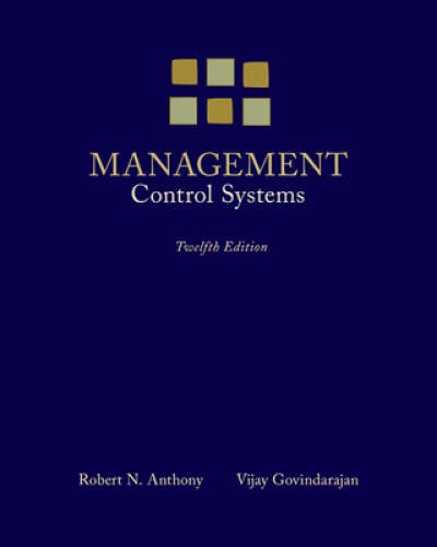 Management Control Systems (Irwin Accounting) – Hardcover – GOOD