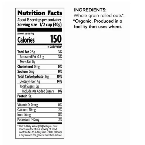 Organic Quick Cook Instant Oats 18 Oz(Case Of 6) By Natures Path