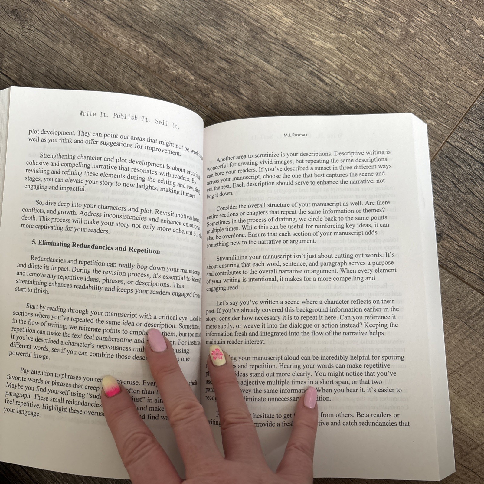 Write it. Publish it. Sell it. by M.L. Ruscscak Paperback Book FREE Tracked UK D