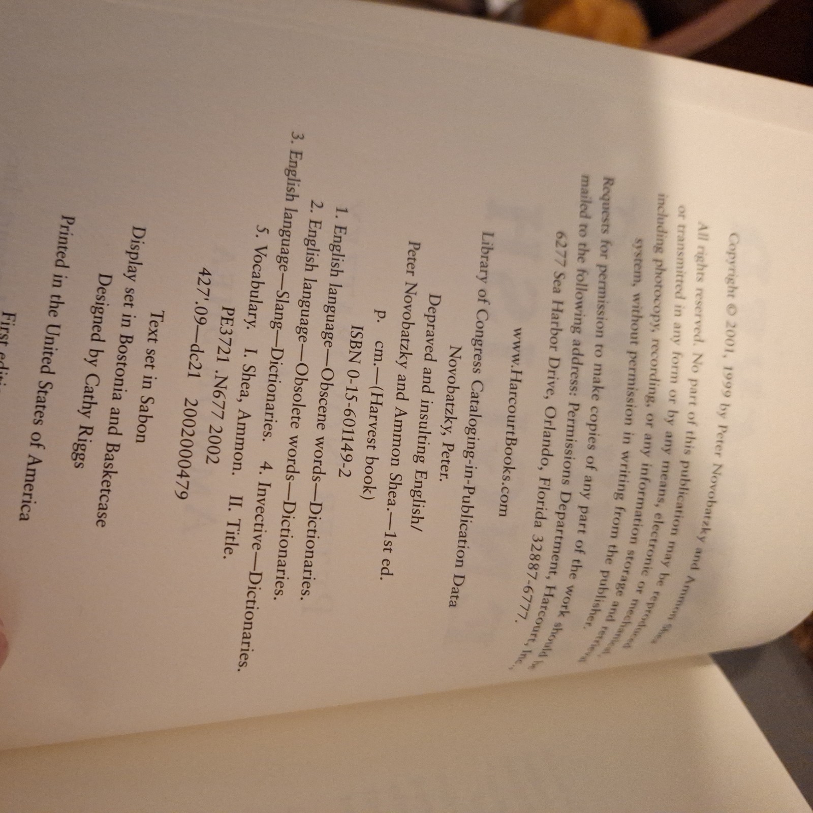 Depraved and Insulting English – paperback Novobatzky, Peter|Shea, Ammon