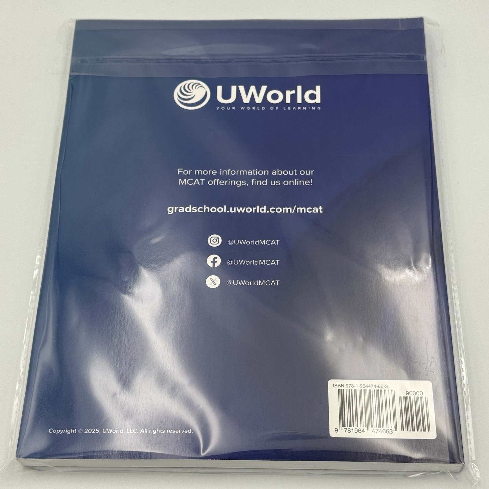 UWorld MCAT Physics Prep Book 2026-2027 2nd Ed Minor Wear