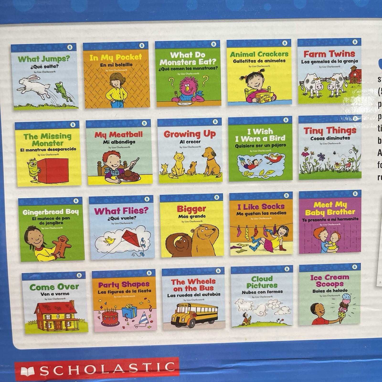 Scholastic English Spanish First Little Readers Classroom 2 Sets: Levels B & D
