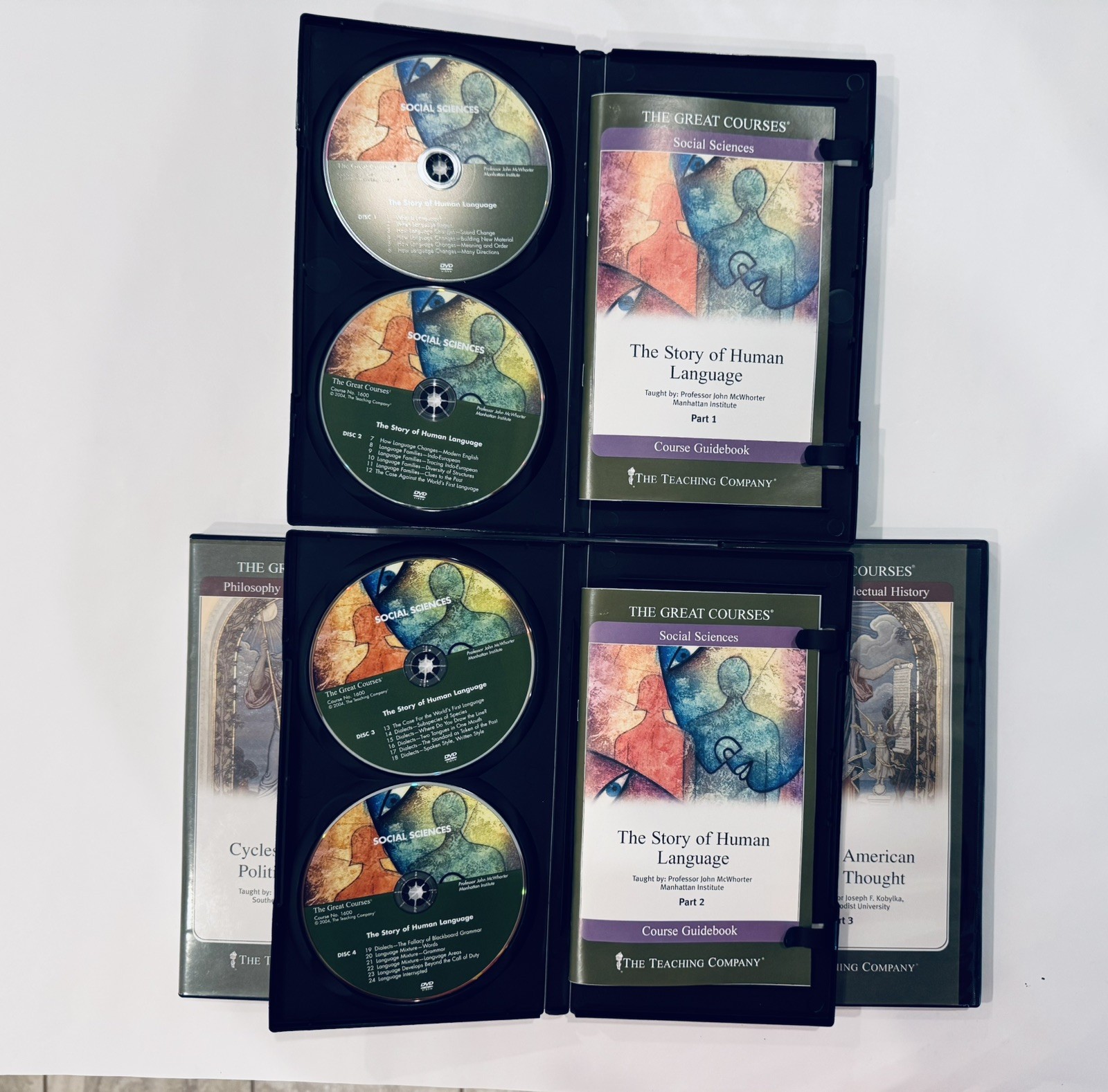 THE GREAT COURSES DVD SETS W/GUIDE – 5 Courses – 28 DVDs – Teaching Company