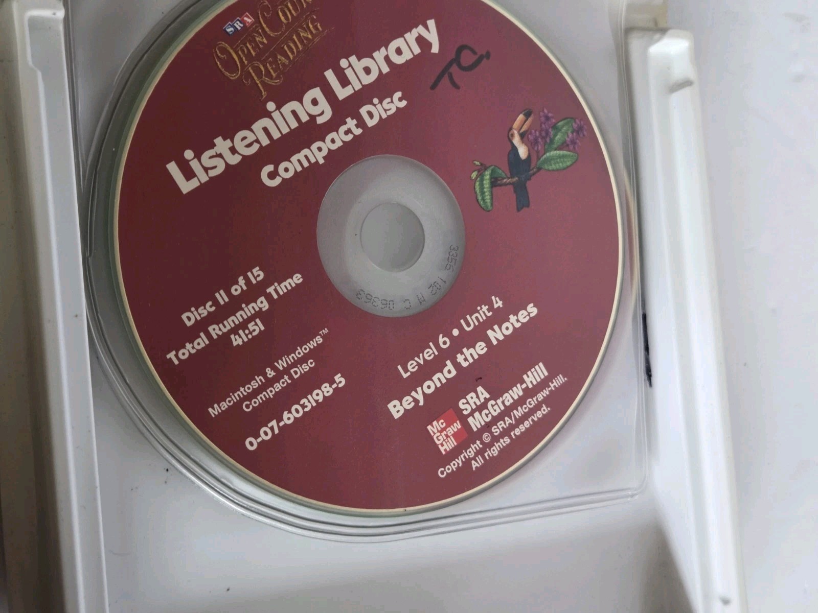 SRA Open Court Reading Preschool Level K Compact Discs Listening Library Level 6