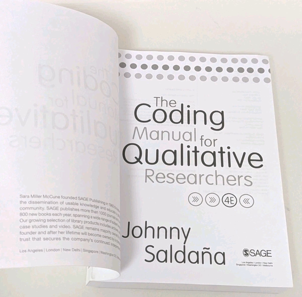 The Coding Manual for Qualitative Researchers by Johnny Saldana, 2021