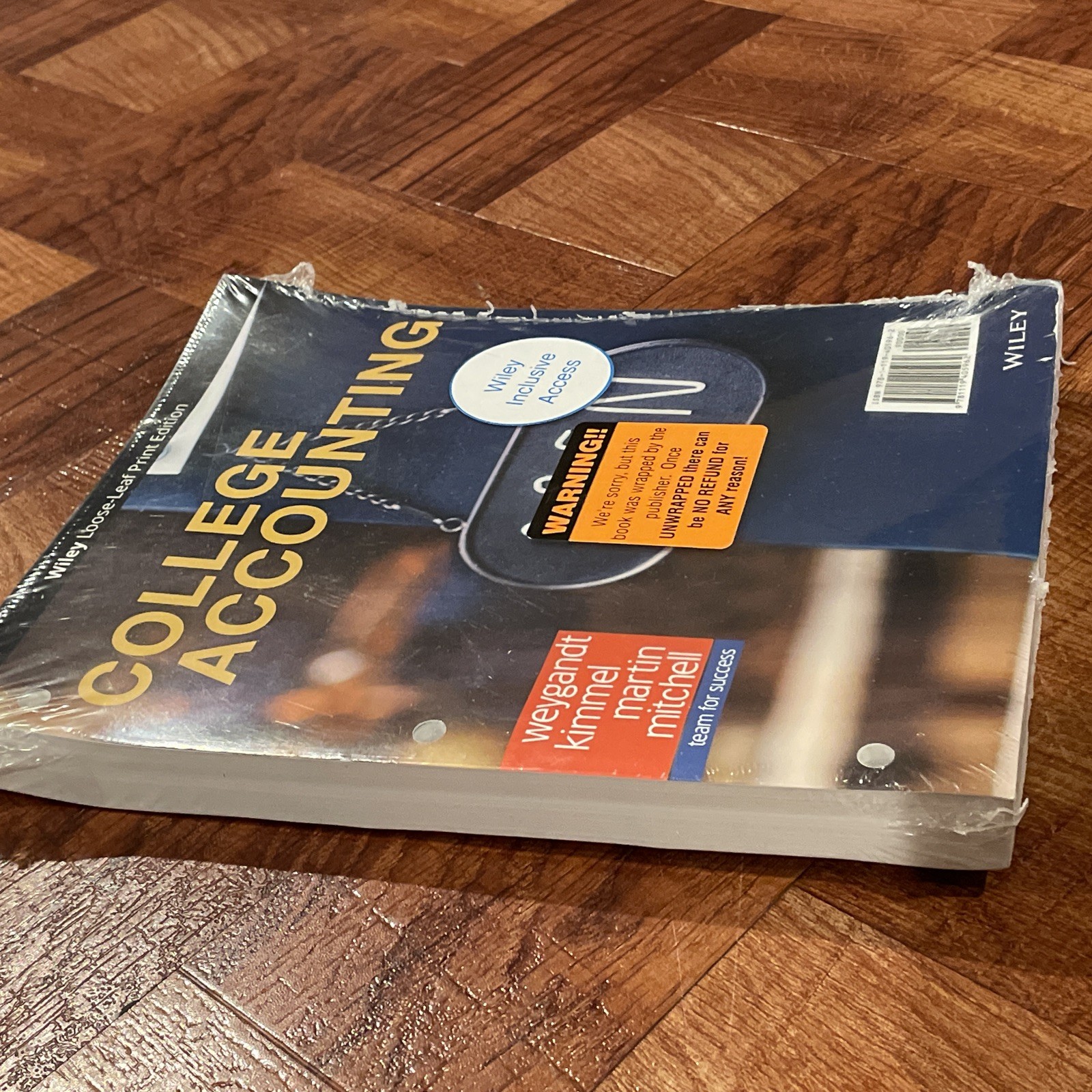 College Accounting Loose-Leaf Book Weygandt Textbook