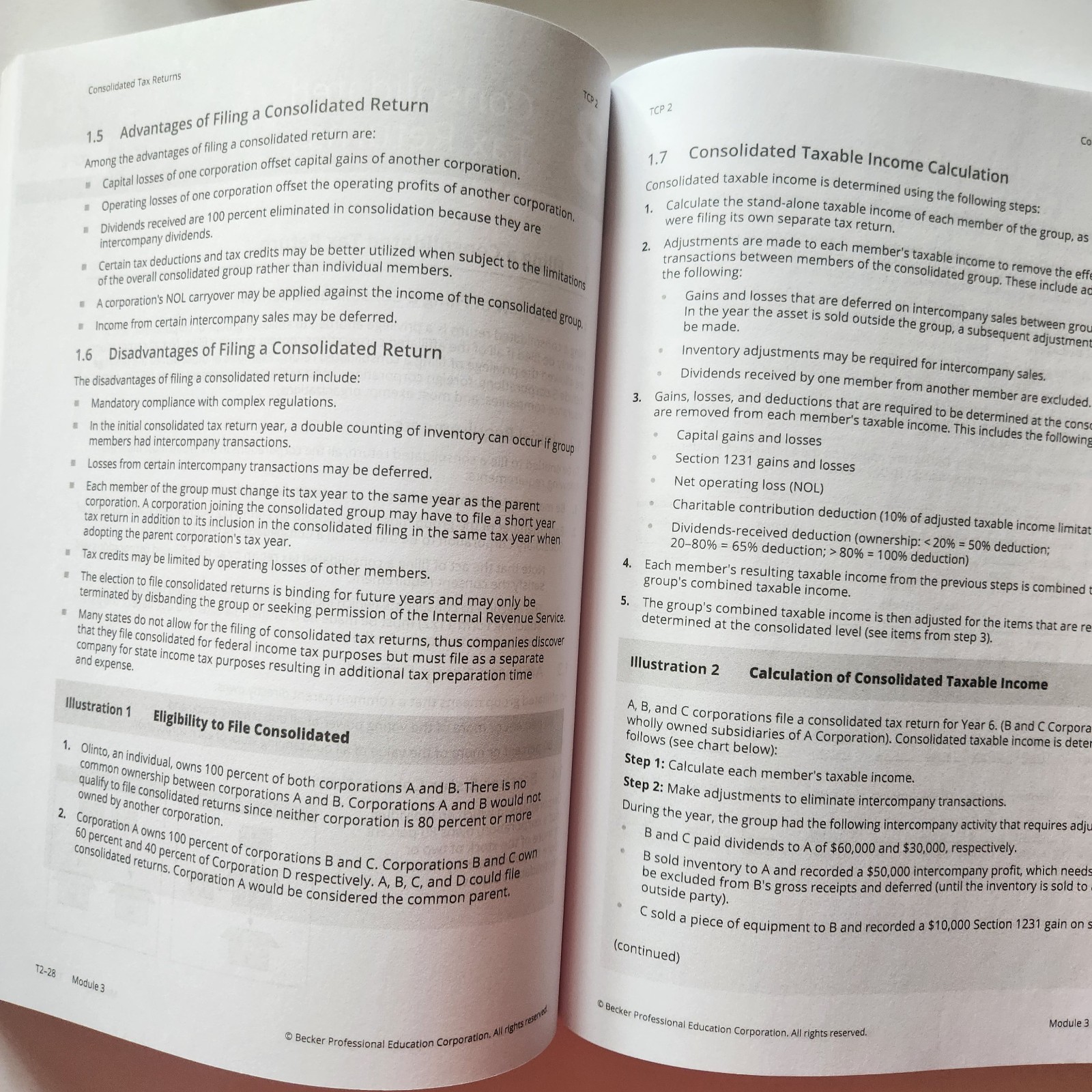 Becker CPA Exam Review AUD Auditing & Atrestation TCP Tax Compliance & Planning
