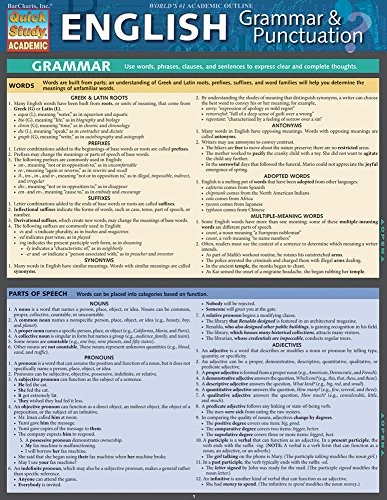 Shelley Evans-Marsha – English Grammar Punctuation – Fold-out book or – F84z
