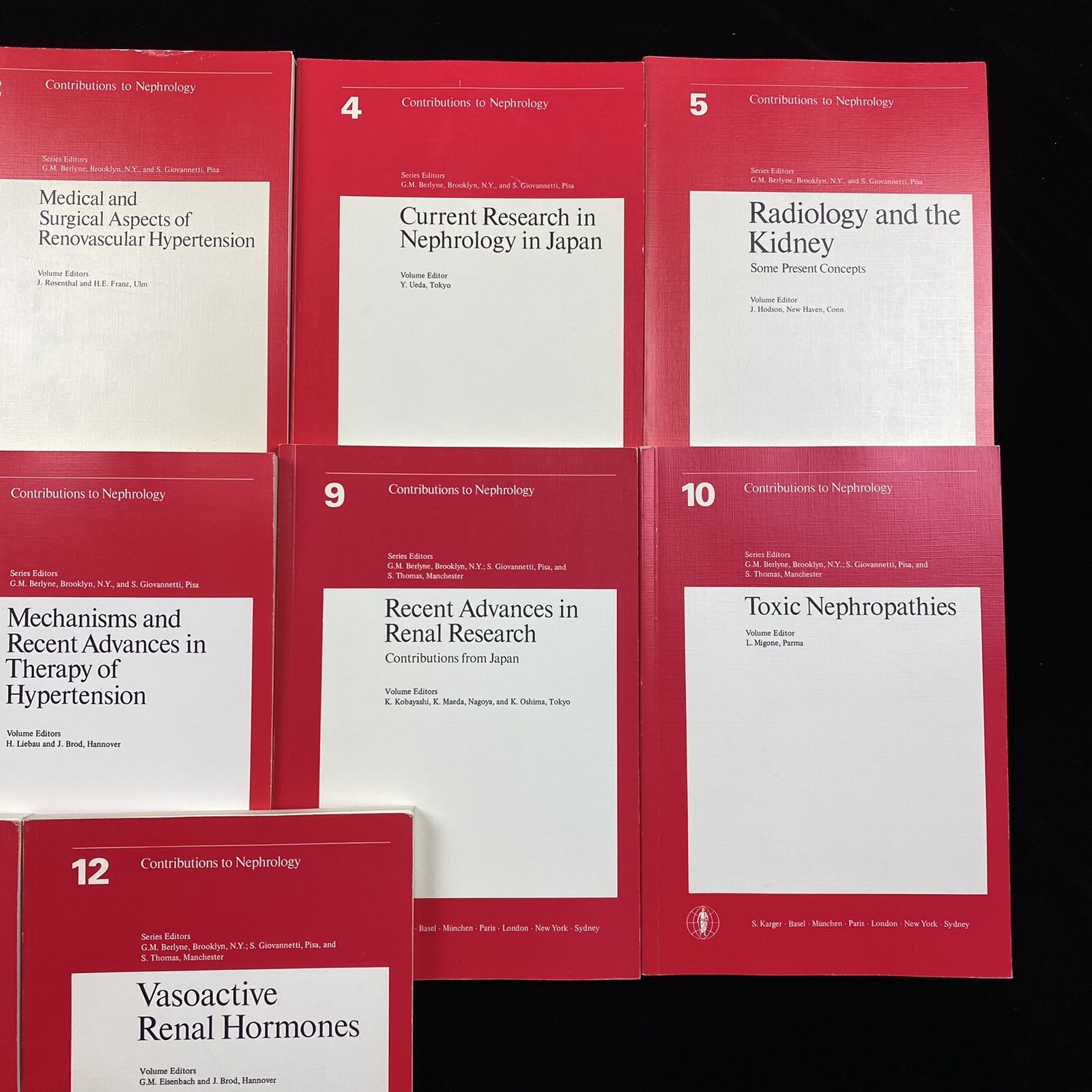 Contributions To Nephrology 5th Nephrological Symposium Hannover 1977 Vol. 1-12