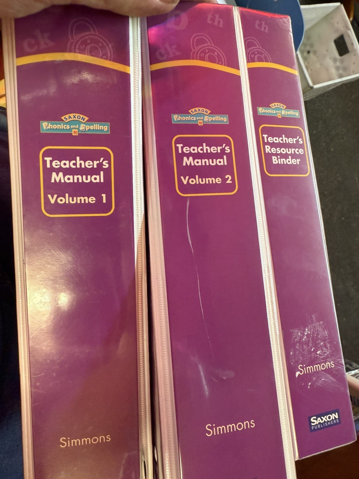 Saxon Phonics & Spelling Grade K Teacher Manual Vol 1 And 2– & Resource Binder