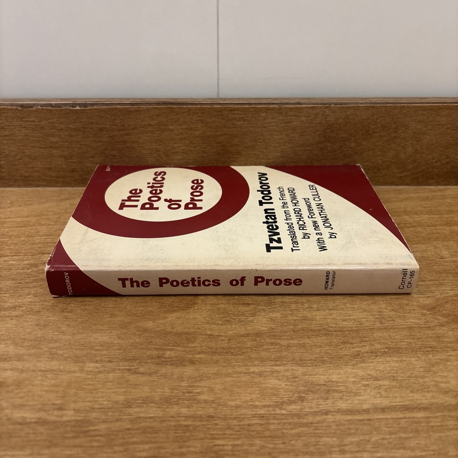 THE POETICS OF PROSE (ENGLISH AND FRENCH EDITION) By Tsvetan Todorov & Richard